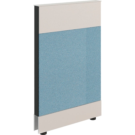 Global Industrial Modular Partition Base Panel, 24W x 38H, Blue 695904BL